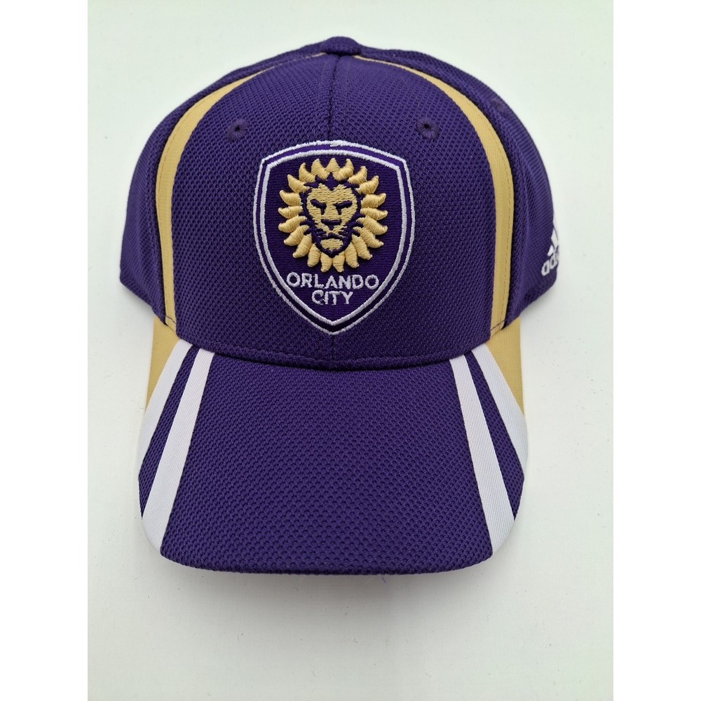 Orlando City SC Adidas Purple Structured Adjustable Strapback Baseball Hat, New